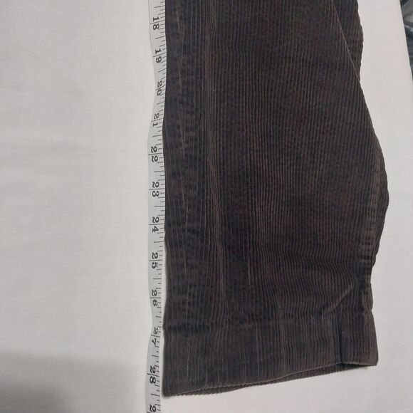 Hunt Club pants Womens 16 brown corduroy flat front high rise Preppy Academia - Picture 7 of 7